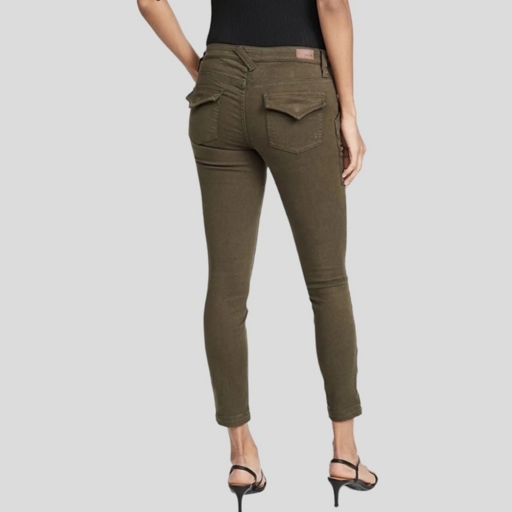 Joie Jeans Park Skinny Utility Pants Womens 32 Green Boho Retro 90s Y2K Casual - Picture 6 of 11